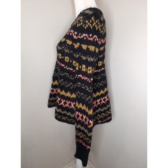 Free people geometric knit grandpacore granny sweater - Picture 2 of 6